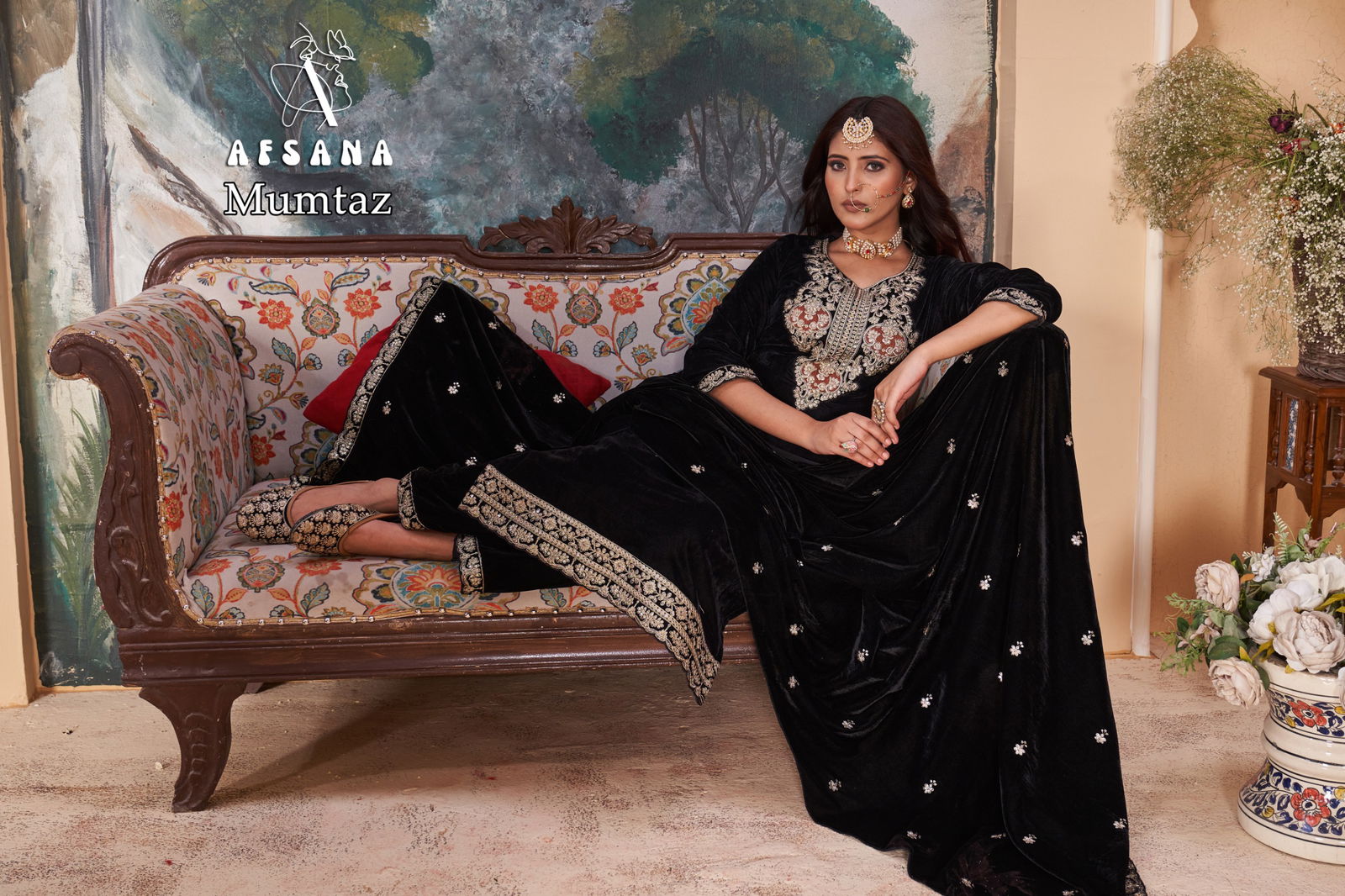 Mumtaz By Afsana Velvet Readymade Suits Wholesale Shop In Surat 